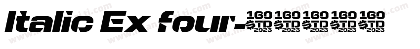 Italic Ex four字体转换